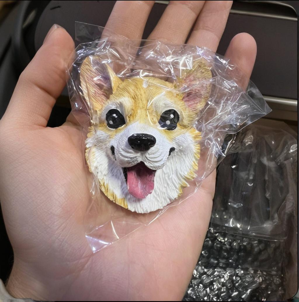 Custom 3D Pet Portrait Magnet: Fun Gift for Pet Lovers