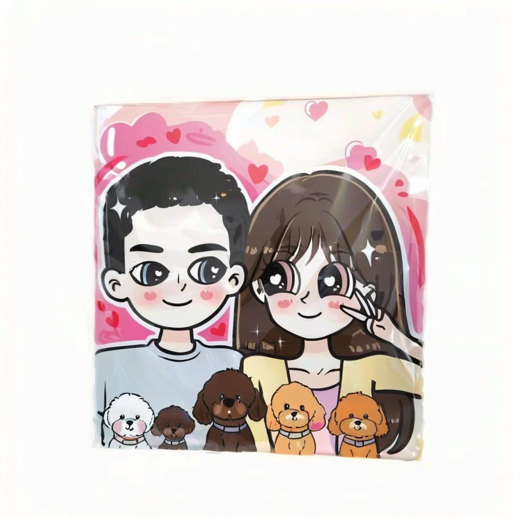 Custom Pet Cartoon Portrait - Personalized Gift for Pet Lovers