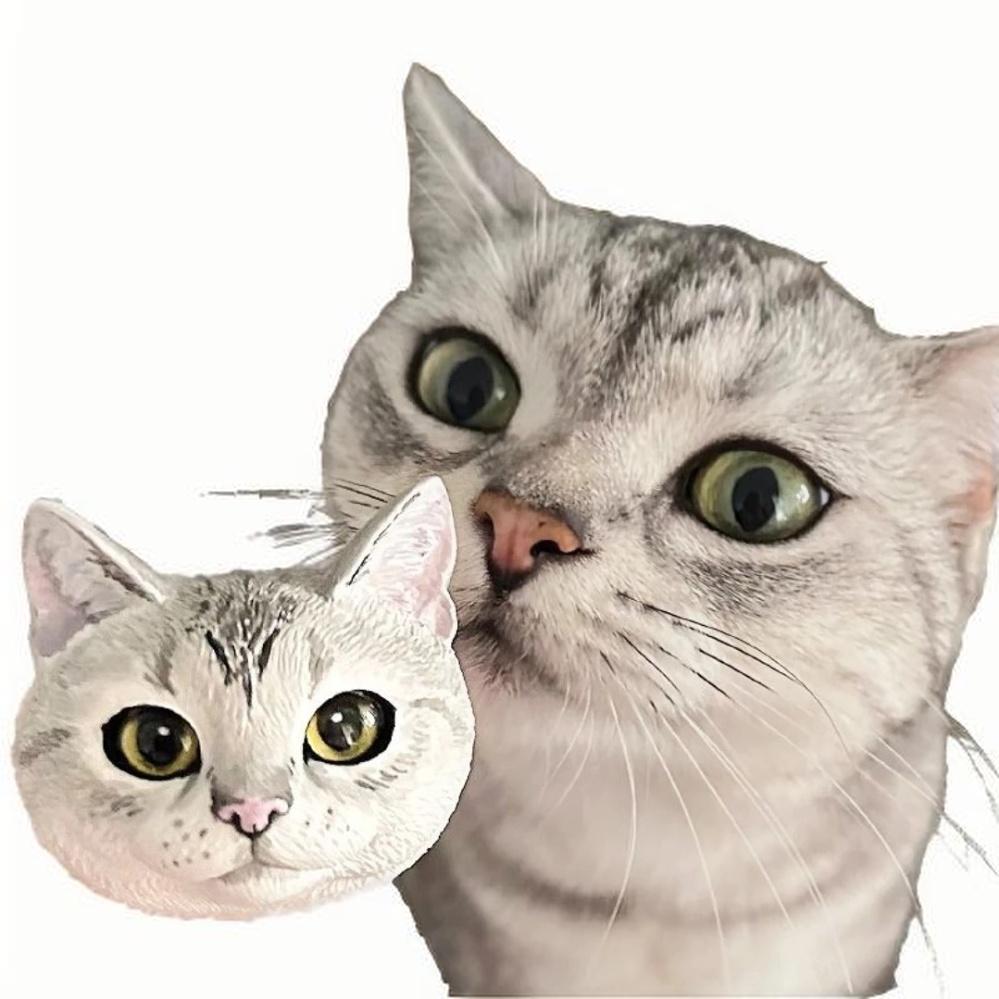 Custom 3D Pet Portrait Magnet: Fun Gift for Pet Lovers