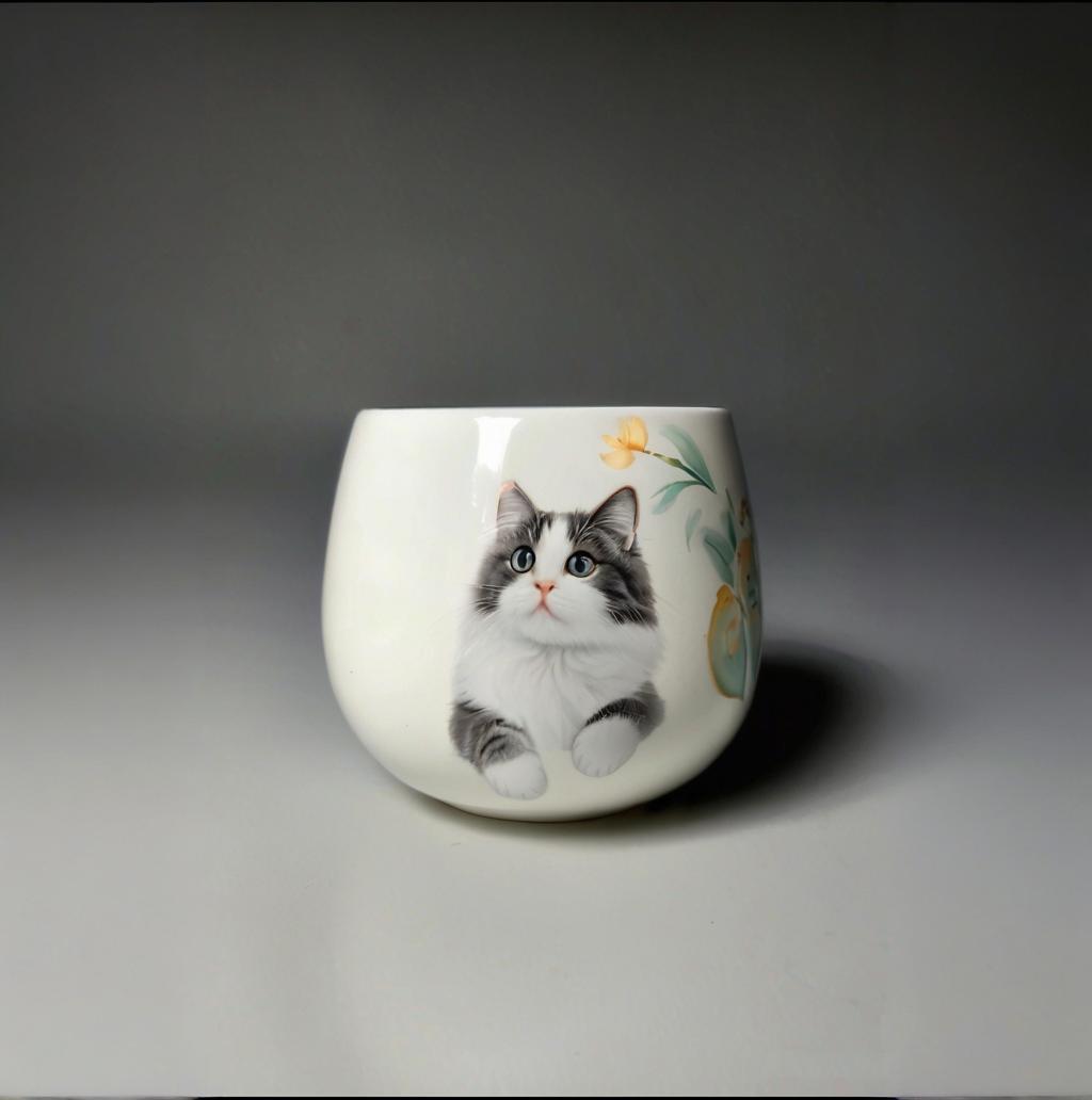Custom Pet Portrait Porcelain: Elegant Keepsake Gifts