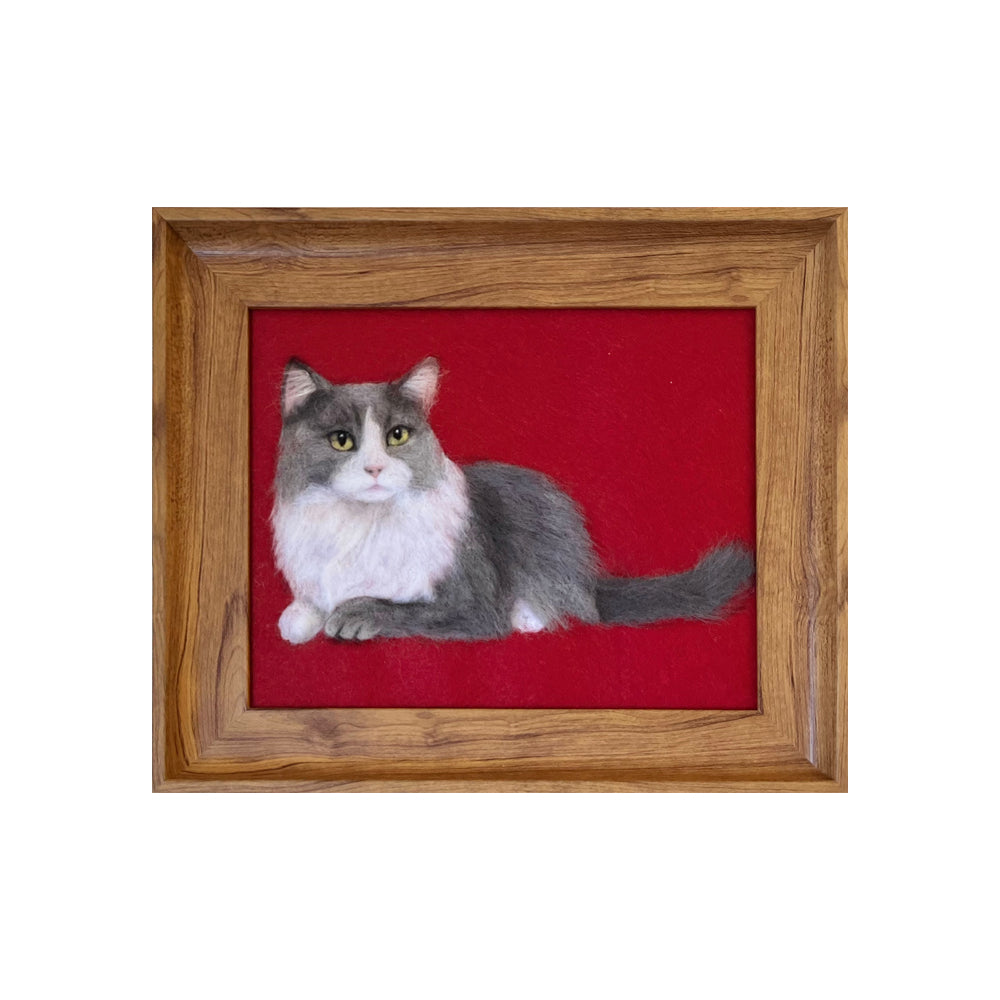 Custom Felt Pet Sculpture - Personalized Keepsake for Pet Lovers