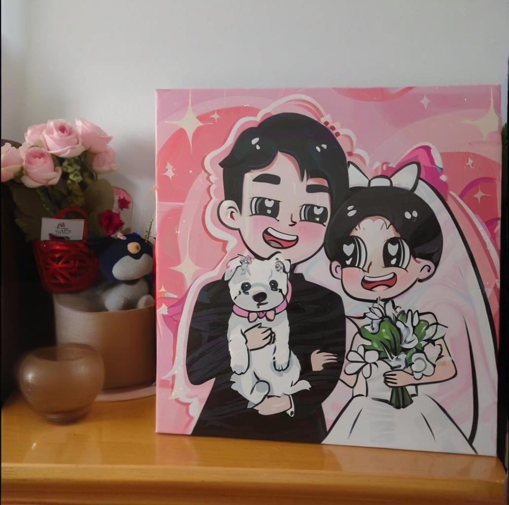 Custom Pet Cartoon Portrait - Personalized Gift for Pet Lovers