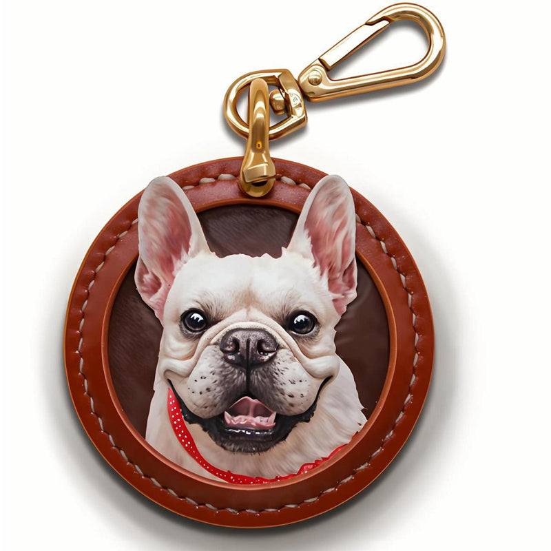 Custom 3D Pet Leather Keychain: Artisan Keepsake Gift